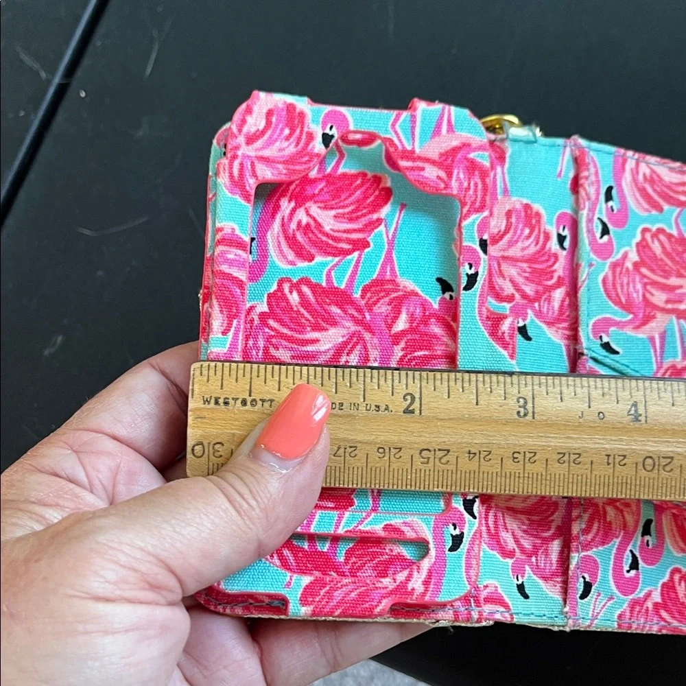 Lilly Pulitzer Shimmering Gold Wristlet phone holder